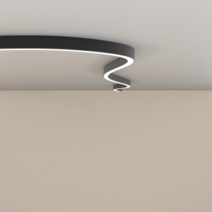 Curved linear LED profile installation by Lotus Lighting